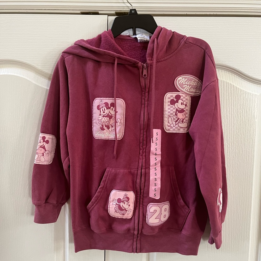 Mickey and Minnie Mouse Hoodie Small